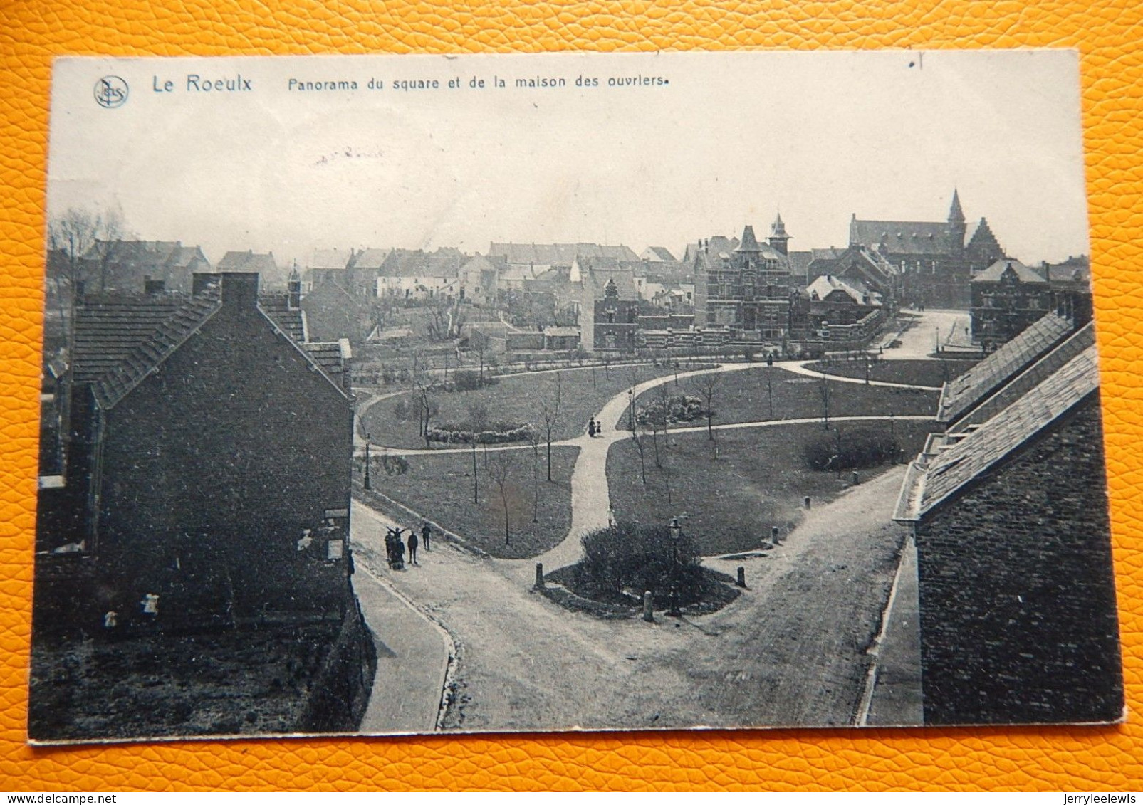 LE ROEULX  -  Panorama Du Square Et De La Maison Des Ouvriers  -  1912 - Le Roeulx