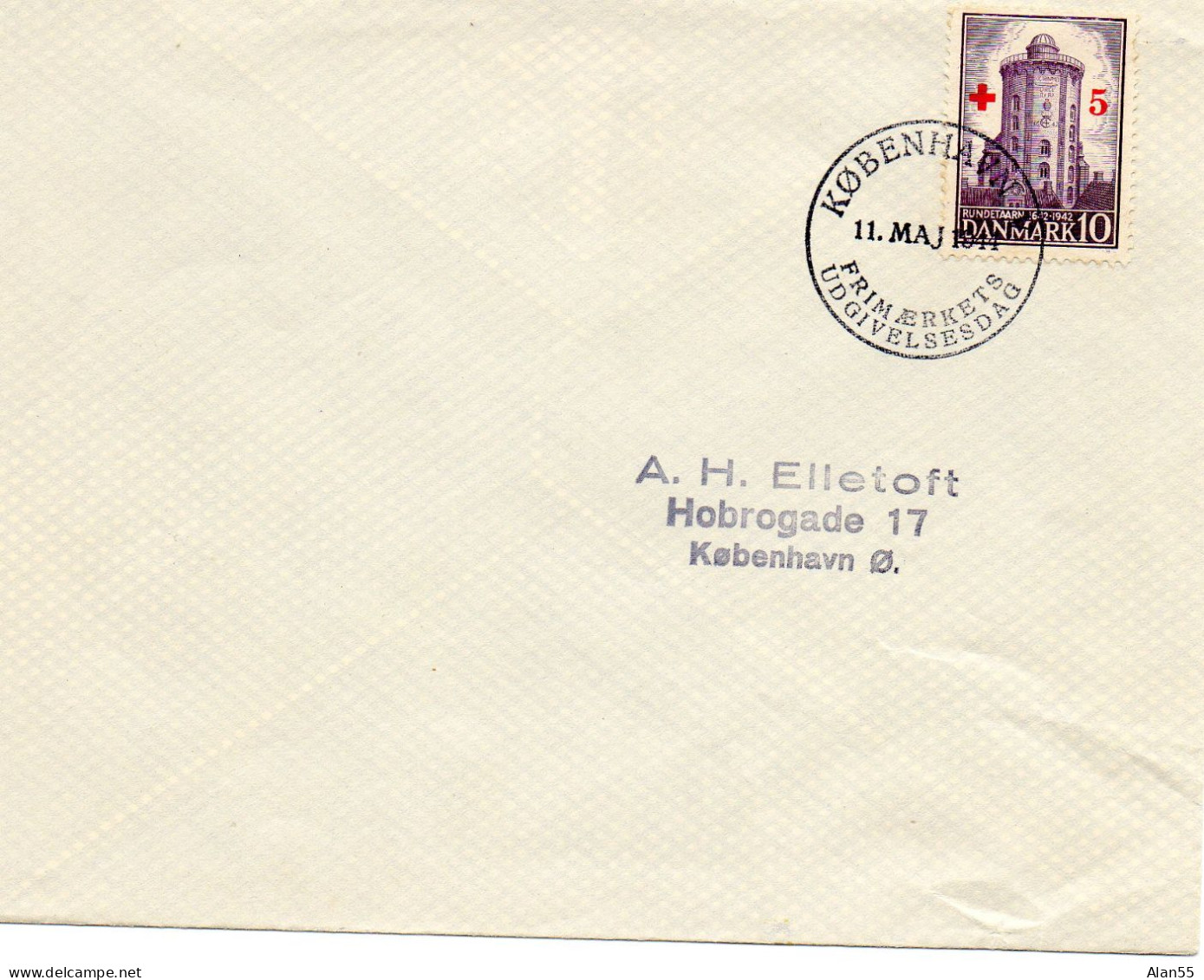 DANEMARK.1944. CROIX-ROUGE.  FDC .. - Red Cross