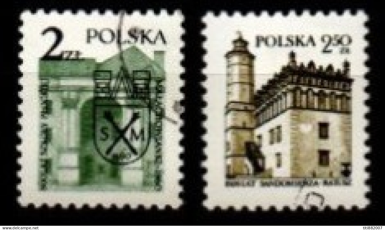 POLOGNE    -     1980 . Y&T N° 2509  &  2516  Oblitérés . - Oblitérés