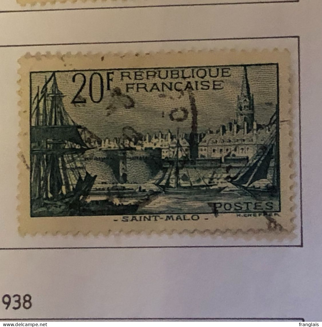 Timbre 394 St Malo  Oblitéré - Used Stamps