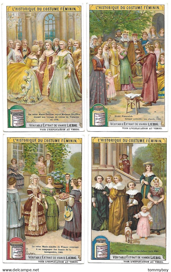 S 886, Liebig 6 Cards, Historique Du Costume Féminin (ref B24) - Liebig