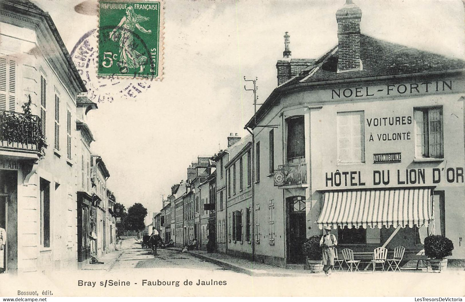FRANCE - Bray S/Seine - Faubourg De Jaulnes - Vue Générale - Animé - Carte Postale Ancienne - Bray Sur Seine