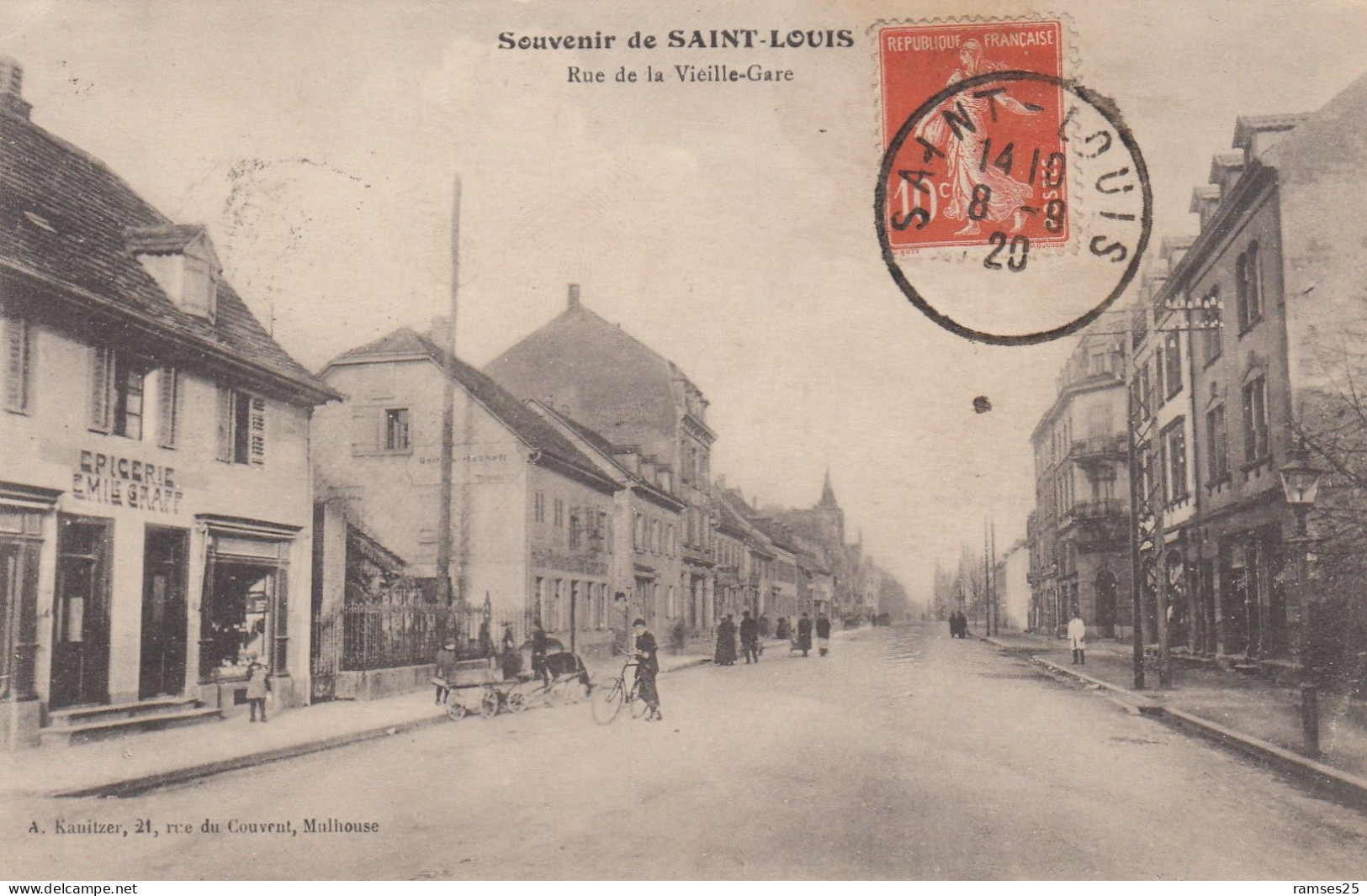 (265) CPA  Saint Louis  Rue De La Vieille Gare - Saint Louis