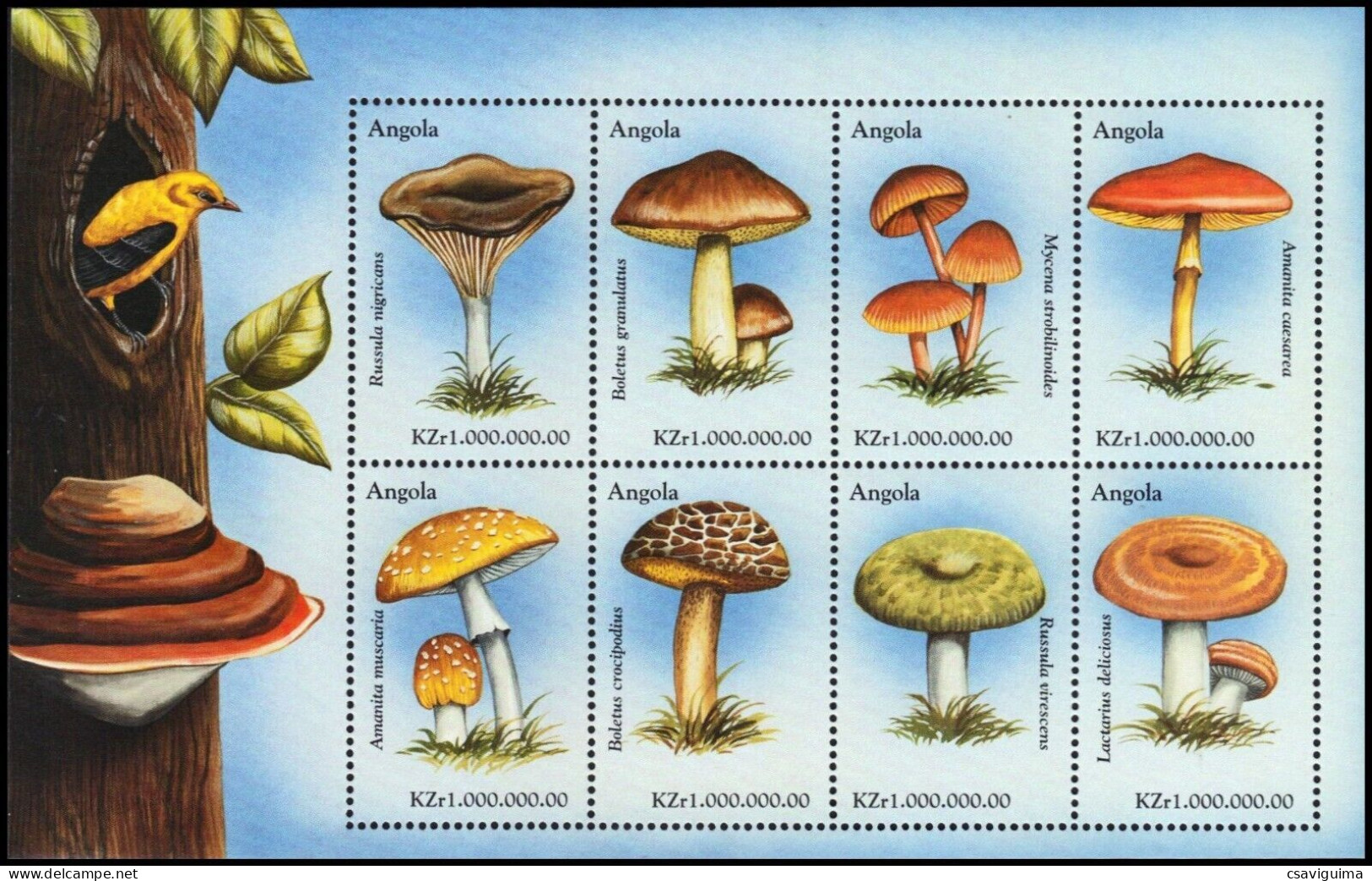 Angola - 1999 - Plants: Mushrooms - Yv 1276/83 - Hongos