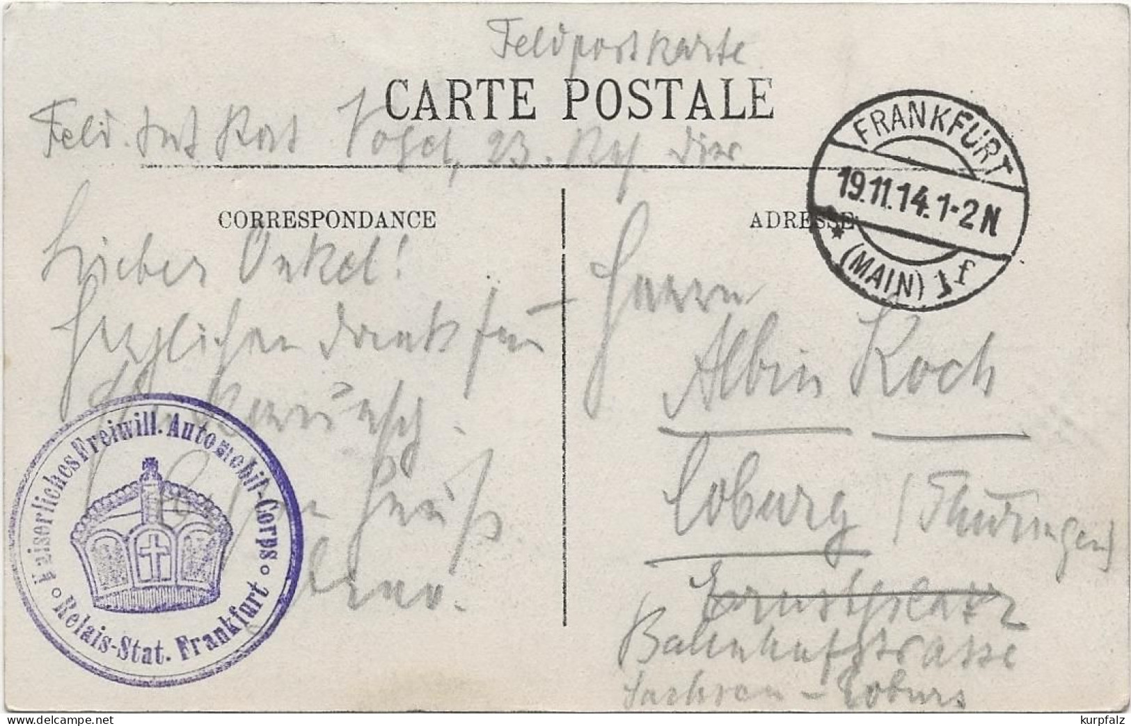 CPA Charleville-Mézières - Place Ducale, Avec Monument Et Boutiques, Feldpost 1914, Stempel Kaiserl. Automobil-Corps - Charleville