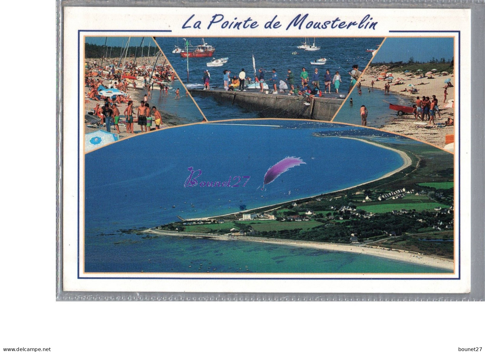 FOUESNANT 29 - La Pointe De Mousterlin Les Plages Et La Cale 1996 Animé  - Fouesnant