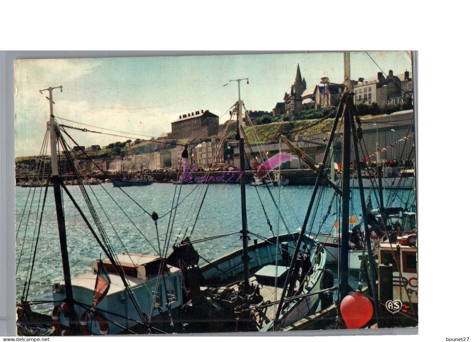 GRANVILLE 50 - Un Contre Jour Sur Le Port Bâteau De Pêche Vue Sur Les Quais - Granville