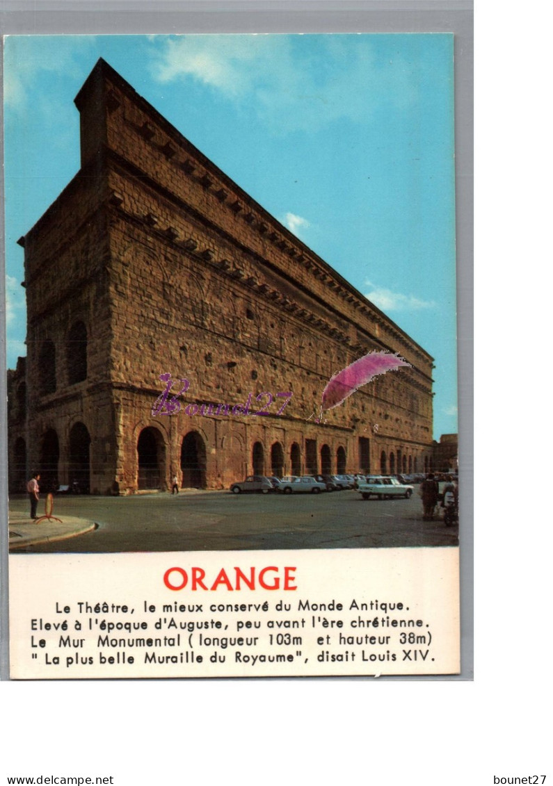 ORANGE 84 - Le Grand Mur Du Theatre Antique  - Orange