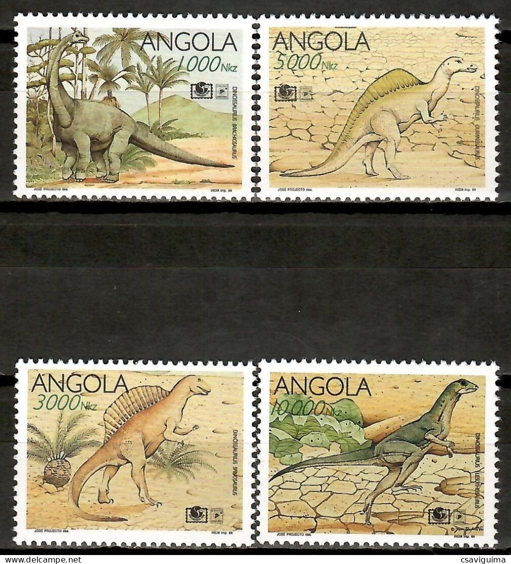 Angola - 1994 - Prehistorics - Yv 930/33 - Prehistóricos