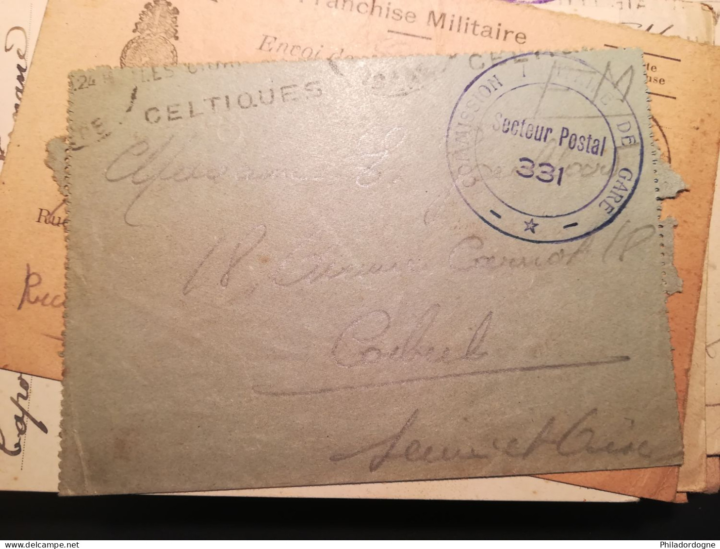 France - Lot de 83 documents en FM entre 1939 et 1945 à trier - poids 246 grammes