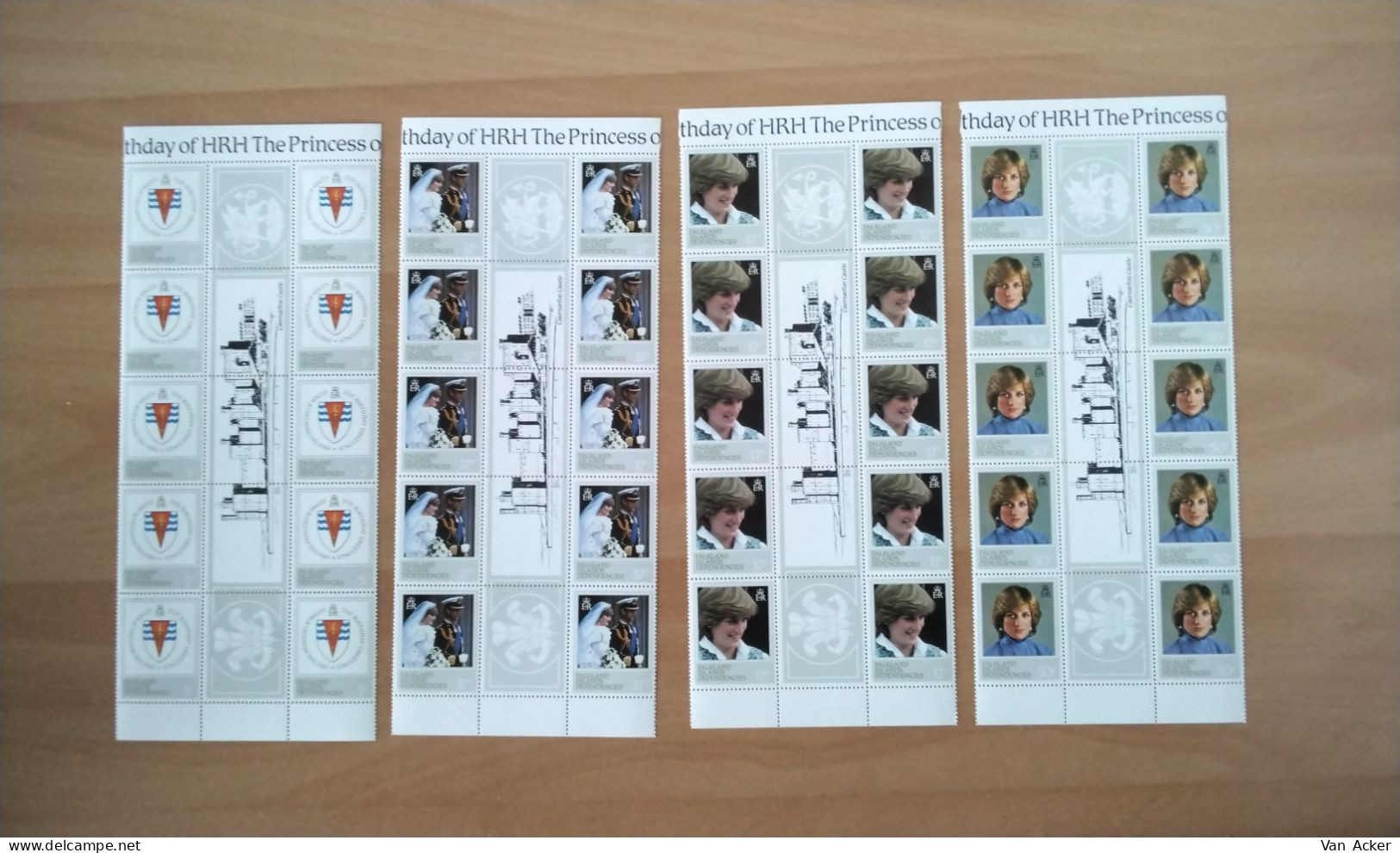 Falkland Islands Depending  Scott  1L72/1L75 ** Princess Diana. - Falklandeilanden