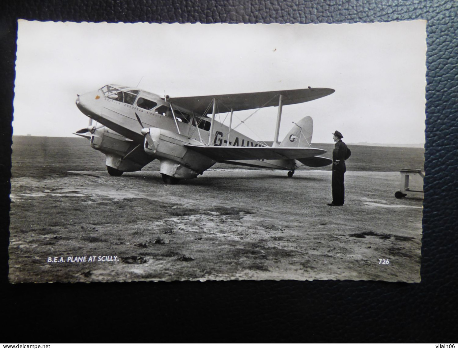 BEA / BRITISH EUROPEAN AIRWAYS  DH-89A DRAGON RAPIDE   G-AHXW - 1946-....: Era Moderna