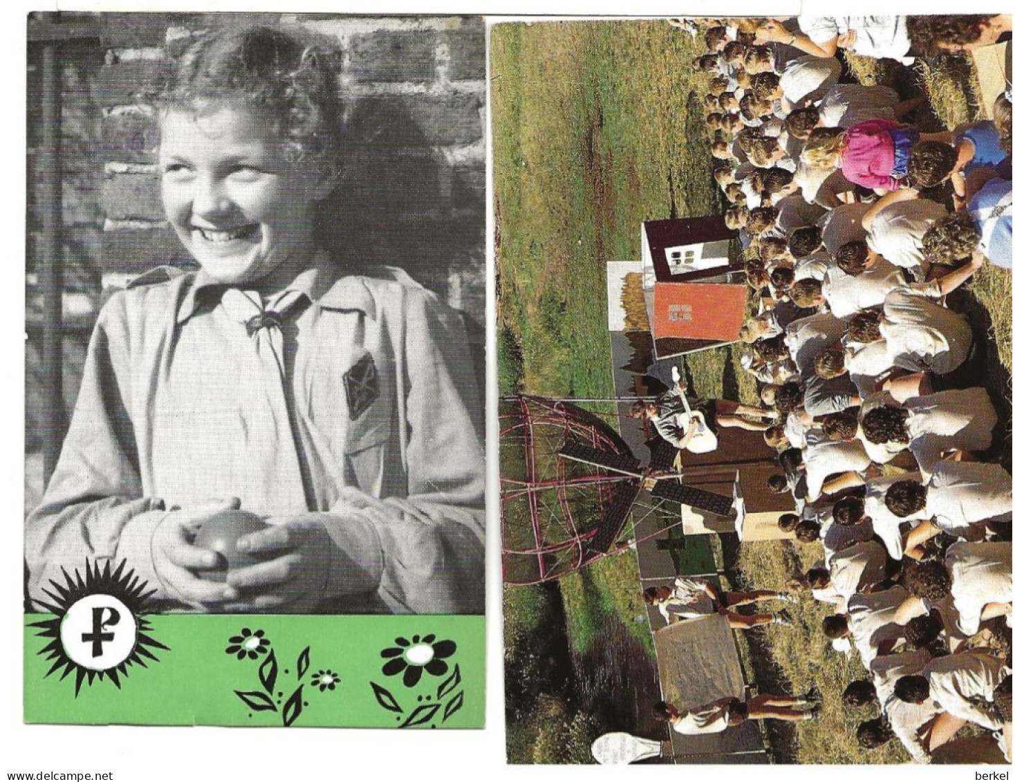 SCOUTS CHIRO HEUSDEN 1991  MEISJE ZEGEL 30 CT   NUMMER  047 D1 - Scoutisme