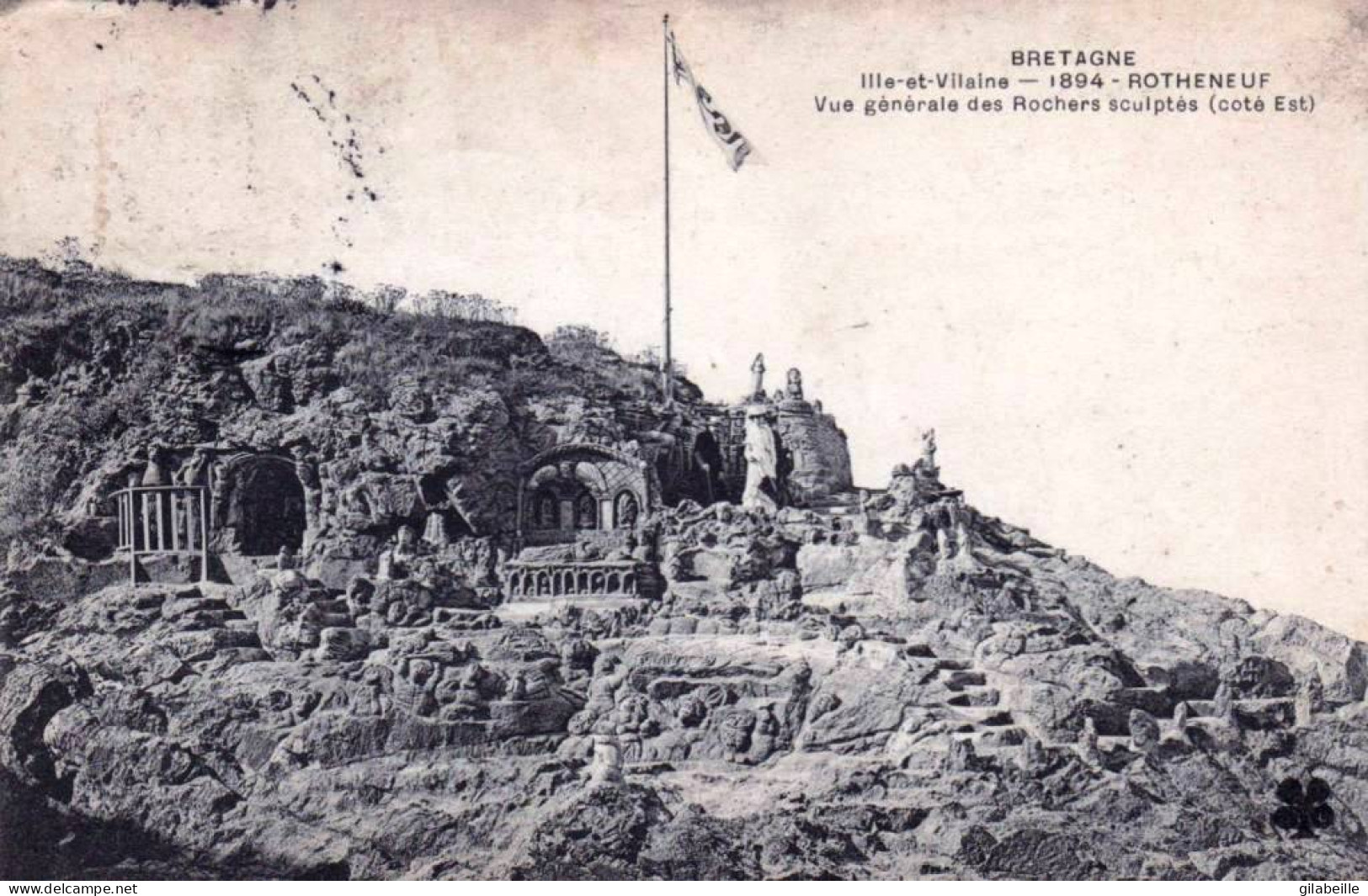 35 - Ille Et Vialine - ROTHENEUF ( Saint Malo ) -  Vue Generale Des Rochers Sculptés - Rotheneuf