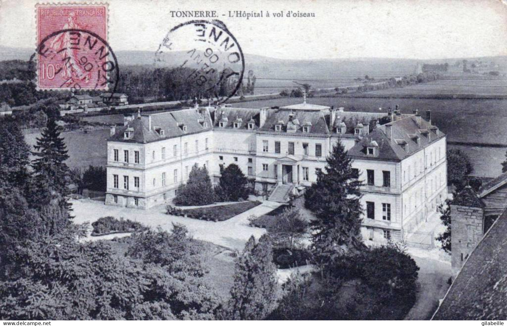 89 - Yonne -  TONNERRE -  L'Hopital A Vol D'oiseau - Tonnerre