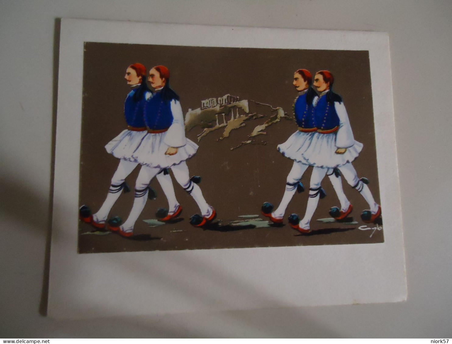 GREECE  POSTCARDS   SMALL COSTUMES  ΕΥΖΩΝΟΙ ΣΤΗΝ ΑΚΡΟΠΟΛΗ  FOR MORE PURCHASES 10% DISCOUNT - Grèce