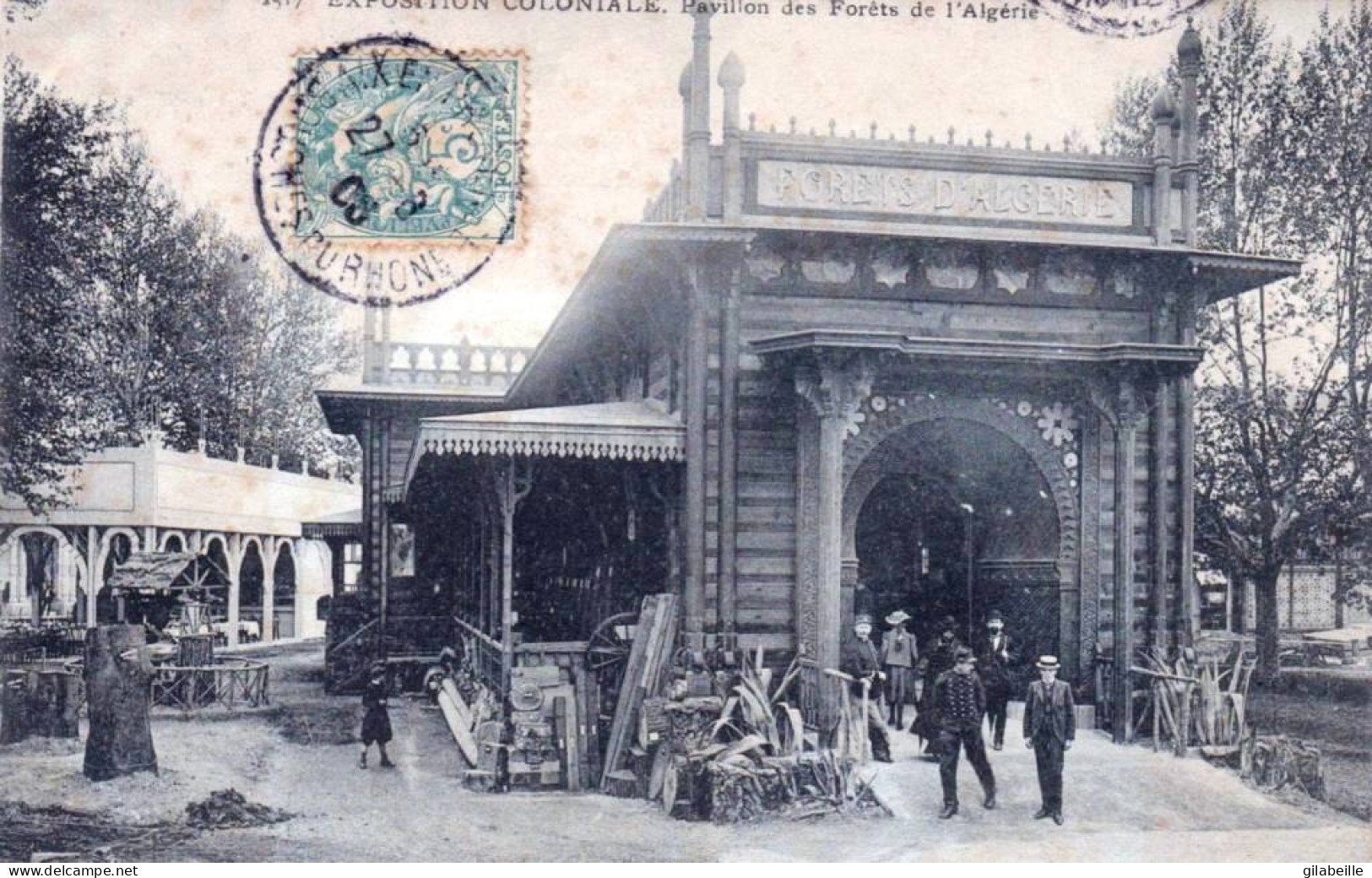 13 - MARSEILLE   -   Exposition Coloniale -  Pavillon Des Forets De L'Algerie - Kolonialausstellungen 1906 - 1922