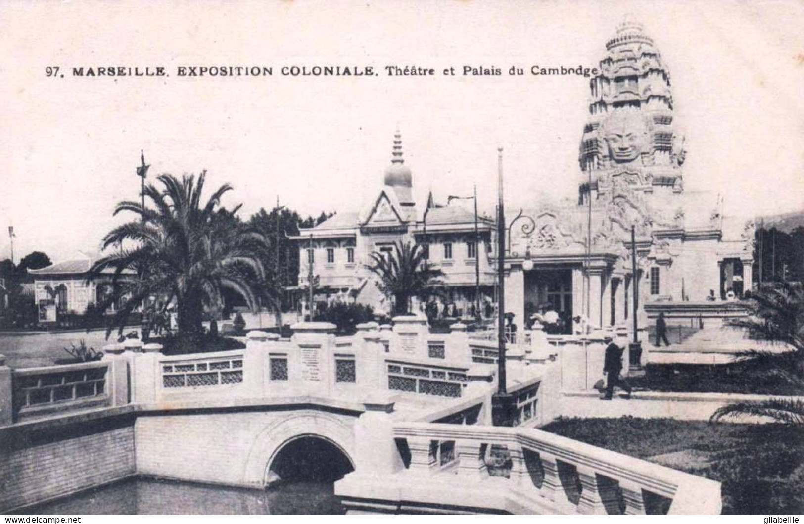 13 - MARSEILLE   -   Exposition Coloniale - Theatre Et Palais Du Cambodge - Kolonialausstellungen 1906 - 1922