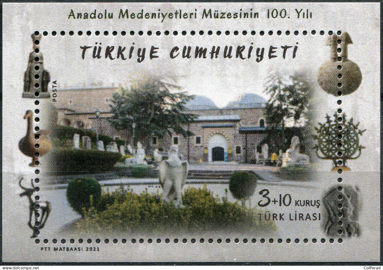 TURKEY - 2021 - SOUVENIR SHEET MNH ** - Museum Of Anatolian Civilizations - Nuovi