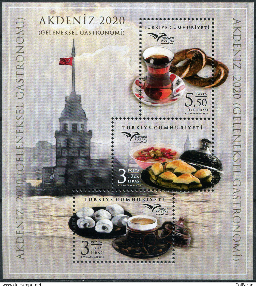 TURKEY - 2020 - SOUVENIR SHEET MNH ** - Traditional Gastronomy - Ongebruikt