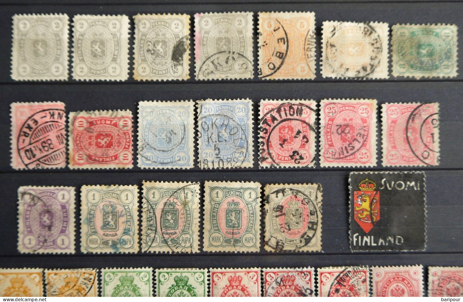 Finnland Posten & Lots Ab Klassik Gestempelt Und Ungestempelte Ausgaben - Used Stamps