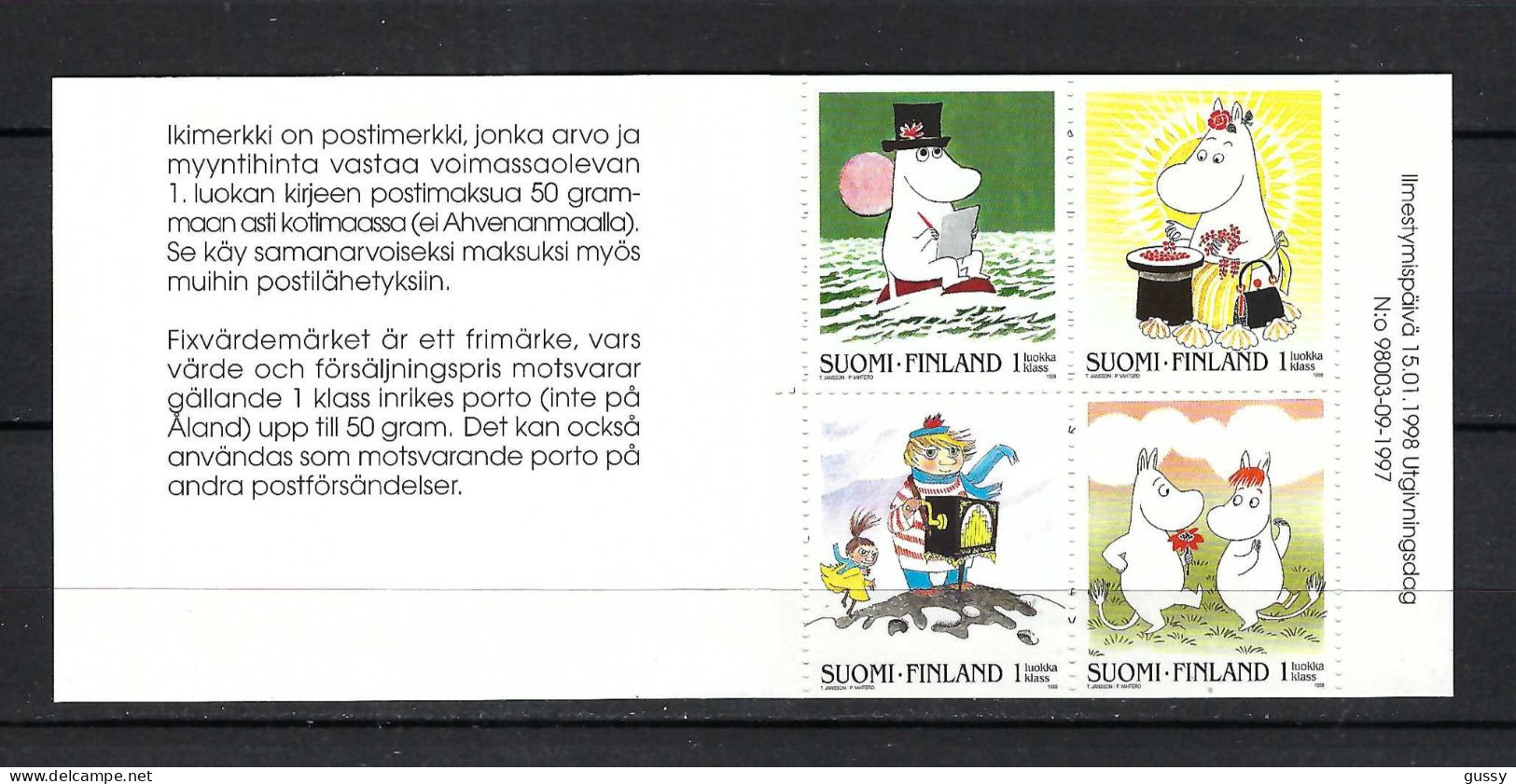 FINLANDE Ca. 1998: Carnet Neuf** - Cuadernillos