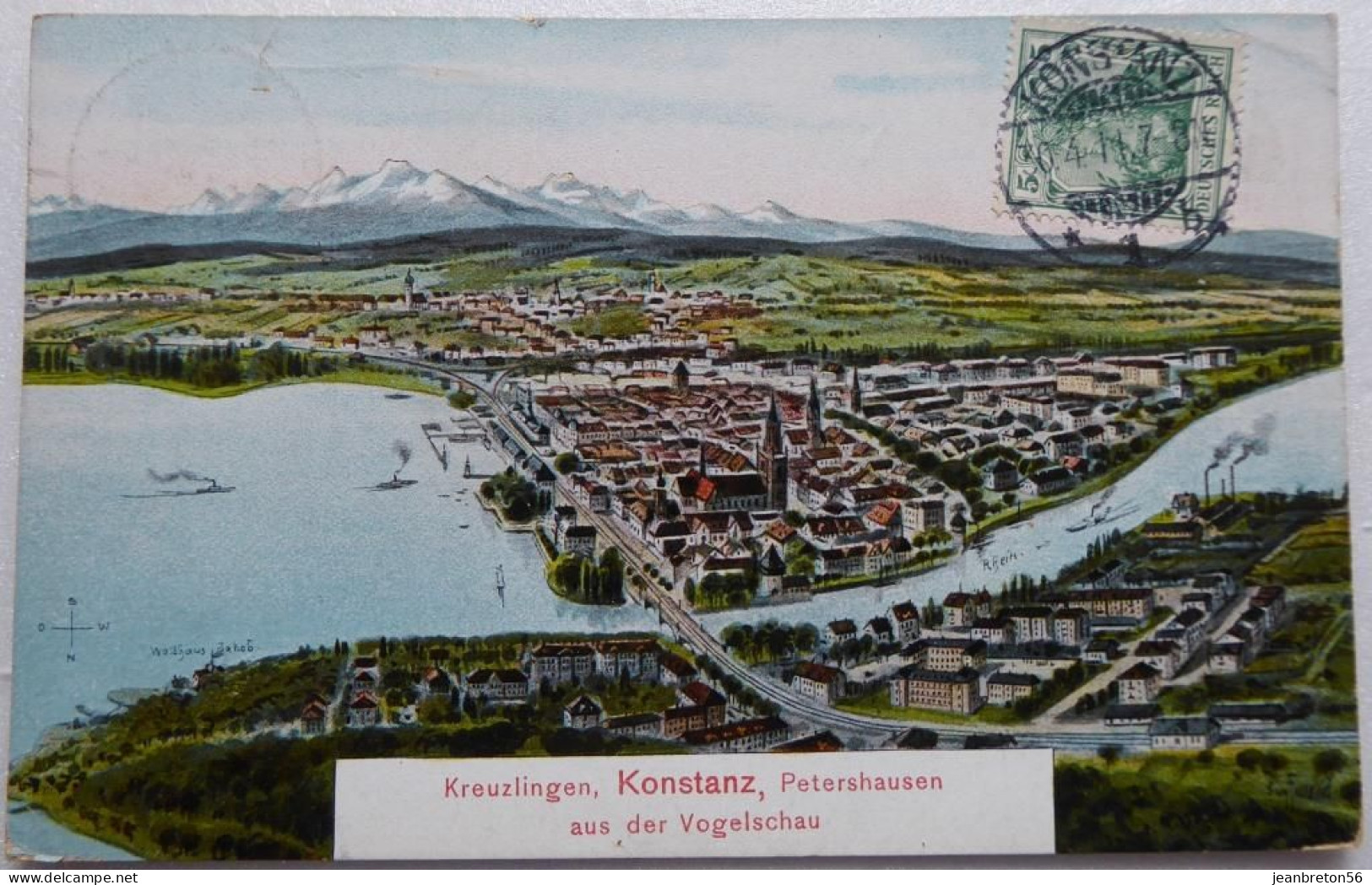 Kreuzlingen, KONSTANZ, Petershausen Aus Der Vogelschau - CPA 1911 - Konstanz