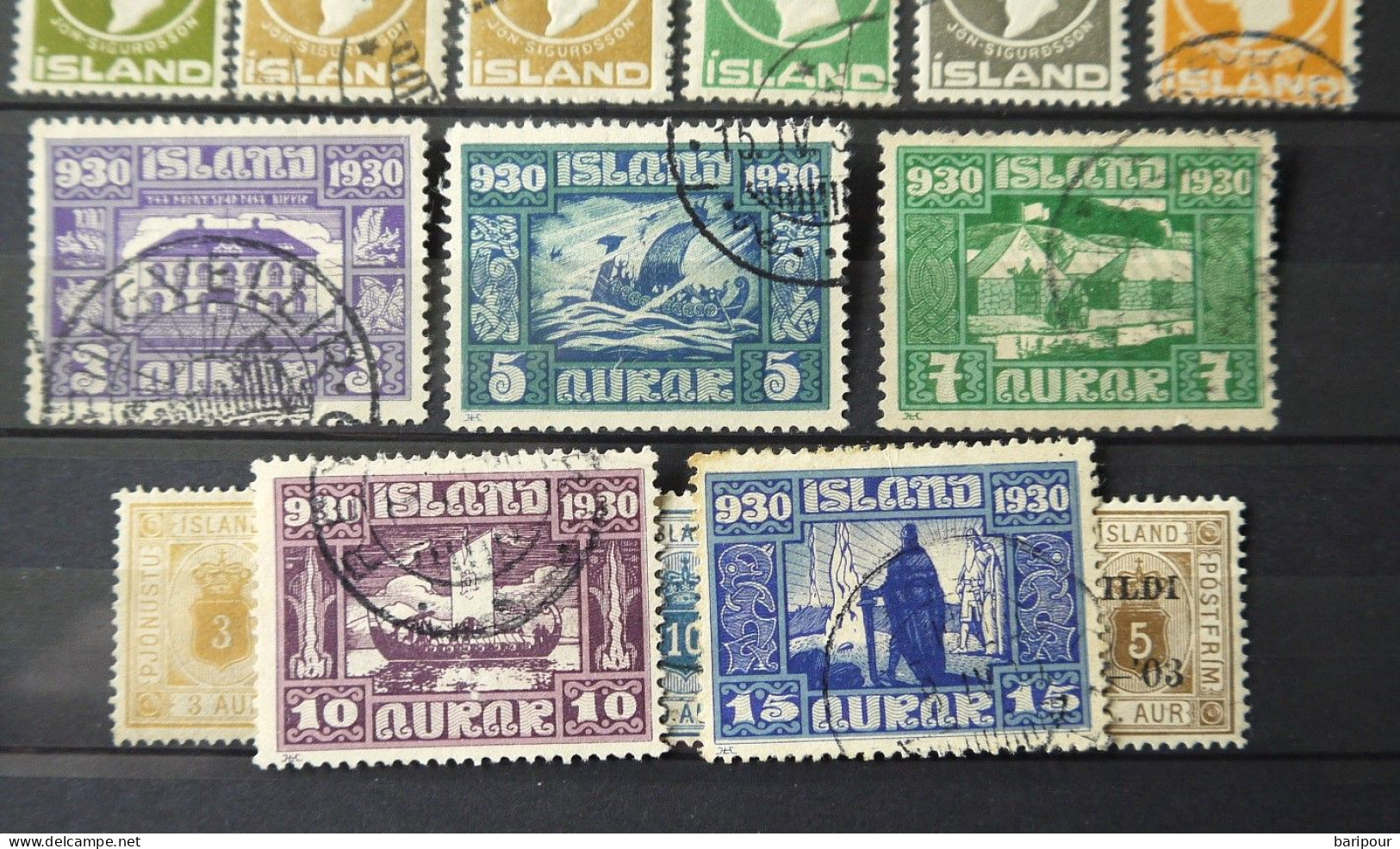 Island Posten & Lots Ab Klassik Gestempelt Und Ungestempelte Ausgaben - Used Stamps