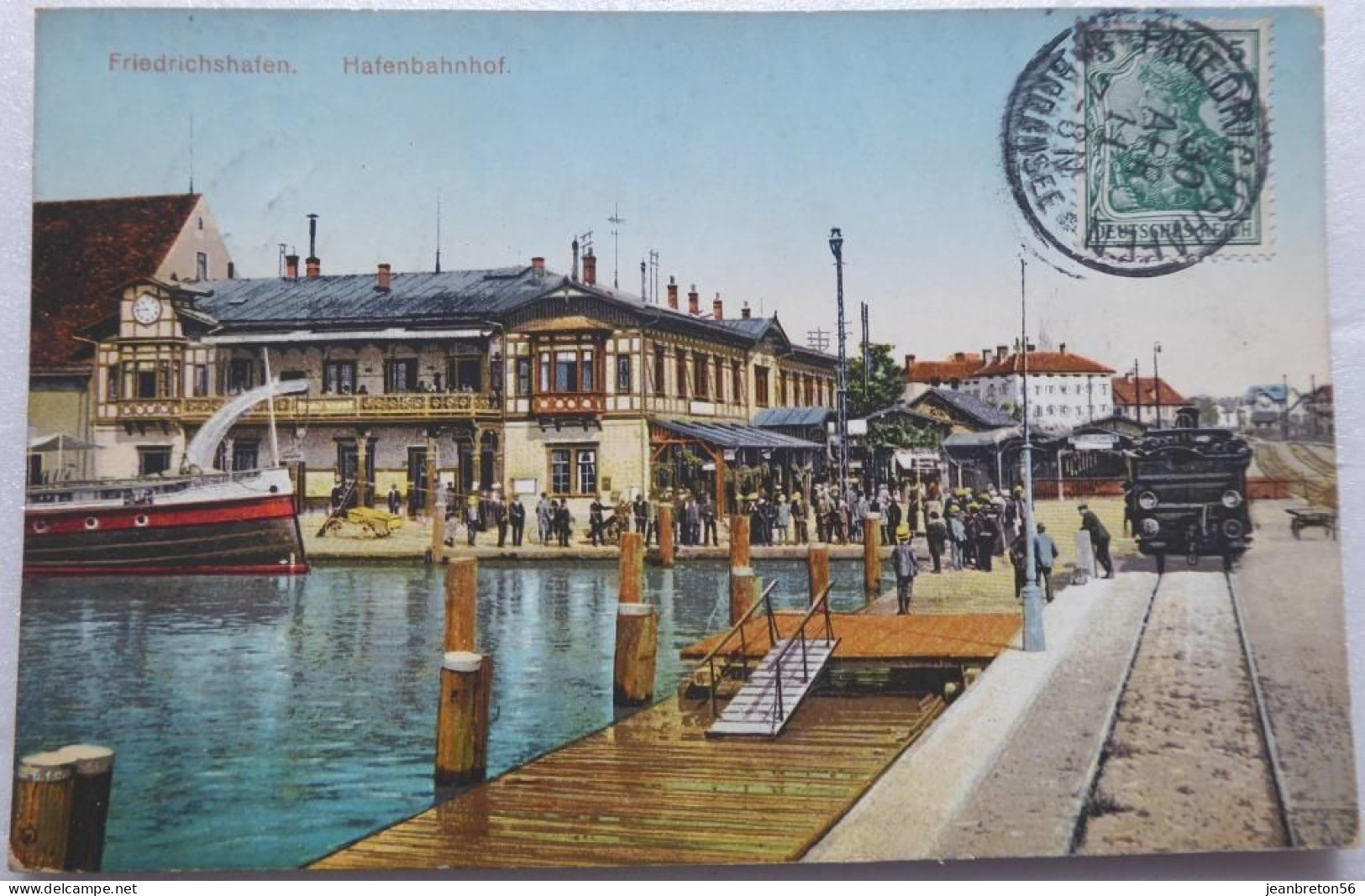 Friedrichshafen - Hafenbahnhof - CPA 1911 - Friedrichshafen