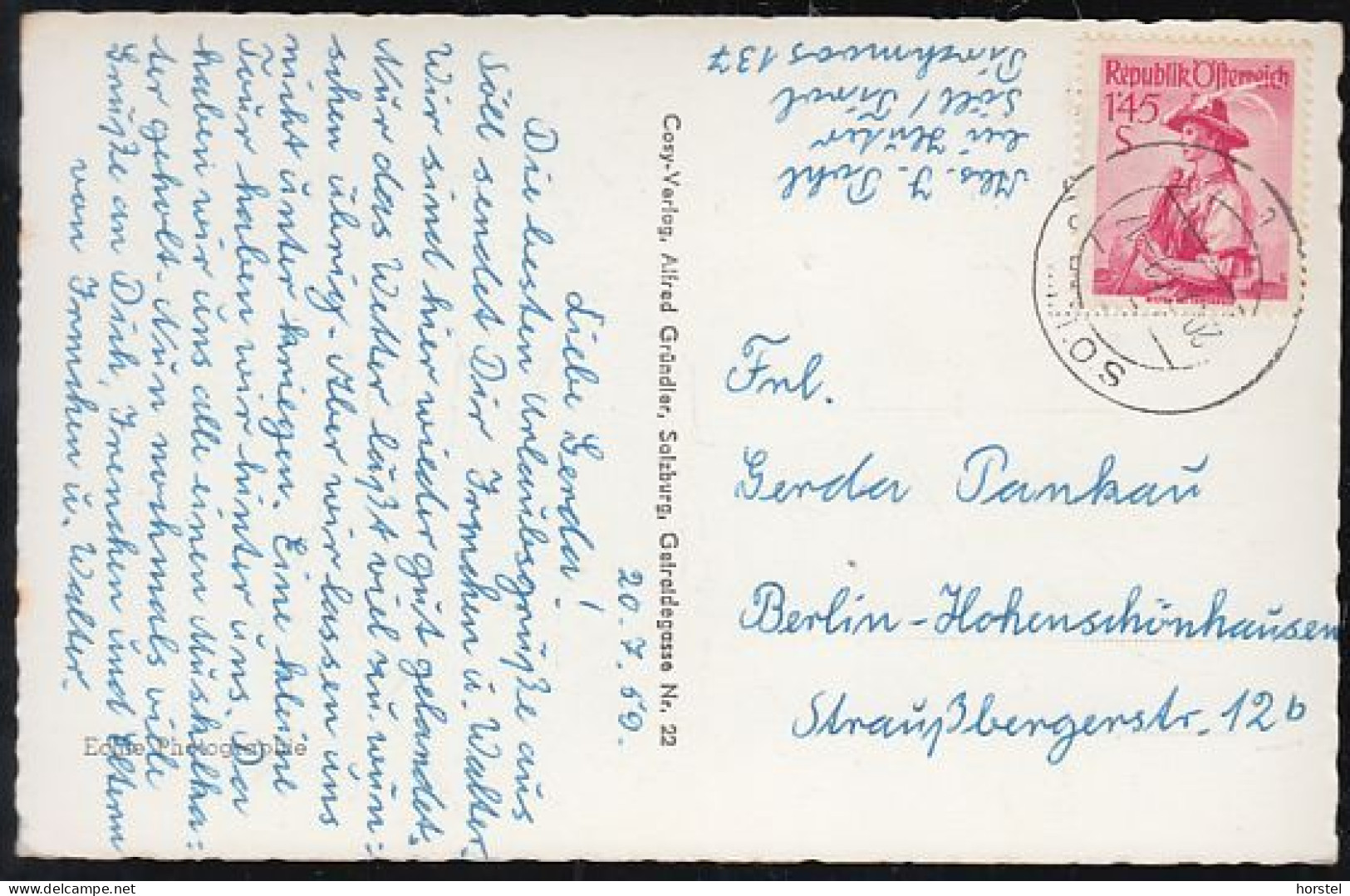 Austria - 6306 Söll - Am Wilden Kaiser - Alte Ortsansicht Mit Kirche - Hohe Salve - Nice Stamp 1959 - Kufstein