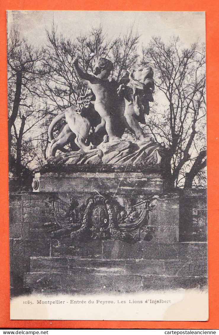 10079 ● MONTPELLIER 34-Hérault Entrée PEYROU Lions INJALBERT 1910s Ateliers Phototypie GUENDE Photo Marseille N° 1085 - Montpellier