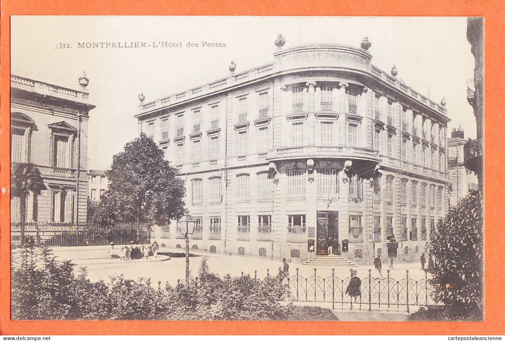 10074 ● MONTPELLIER 34-Hérault L' Hotel Des POSTES 1910s Ateliers Phototypie GUENDE Photo Marseille N° 1812 - Montpellier