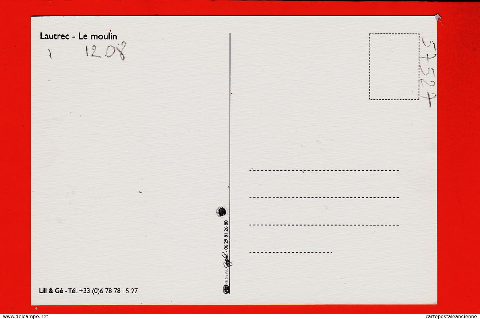 10210 ● Peu Commun LAUTREC 81-Tarn Le MOULIN à Vent De LA SALETTE Illustration LILL & GE 2000s - Lautrec
