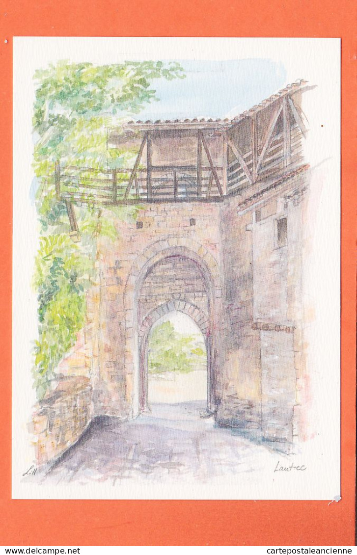 10208 ● Rare LAUTREC 81-Tarn LAUTREC Porte De CAUSSADE Illustration LILL & GE 2000 Edition CAZEAUX Muret  - Lautrec