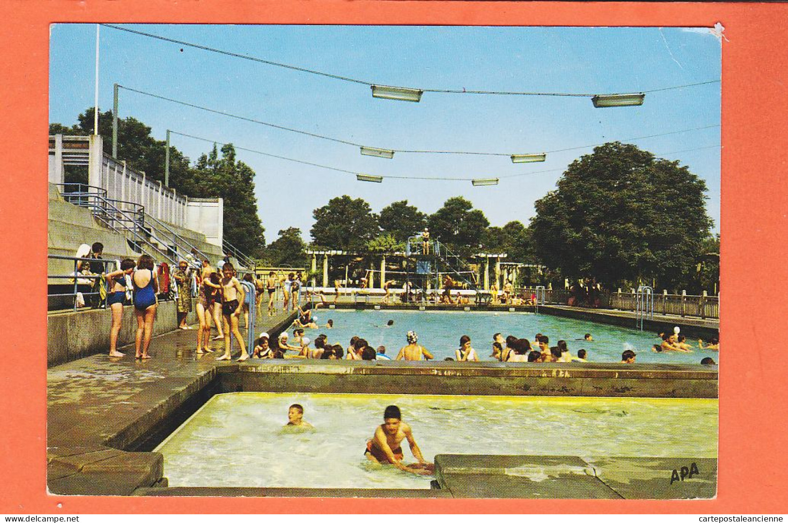 10197 ● CARMAUX 81-TARN Bassin Piscine De CANDOU 1970s à FAUCHER Rue Eugène Durand Tours APA-POUX C.A 1004 - Carmaux