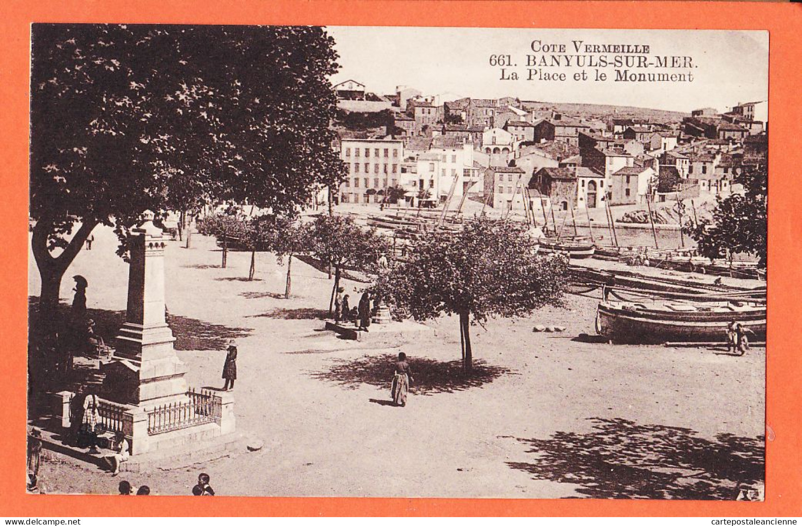 10388 ● BANYULS-sur-MER (66) La Place Et Le Monument 1920s Cote Vermeille Pyrénées Orientales MTIL 661 - Banyuls Sur Mer