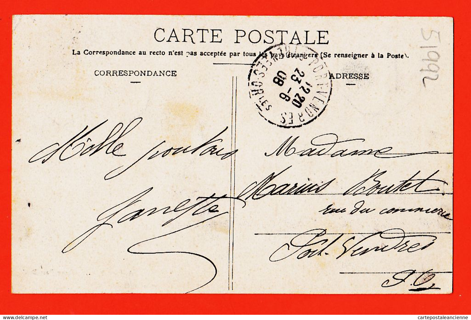 10418 ● CERBERE (66) Vue Générale 1908 à Marius BOUTET Port-Vendres Pyrénées Orientales Edit PONS Port-Bou - Cerbere