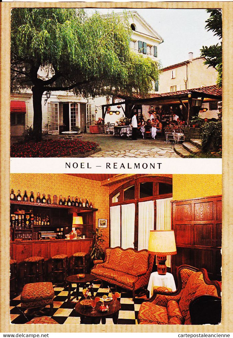 10218 ● Peu Commun REALMONT Hotel-Restaurant NOEL GALINIER Jardin Intérieur Terrasse Couverte Salon-Fumoir Cppub 1970s  - Realmont