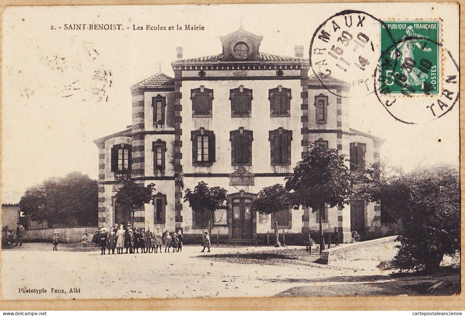 10262 ● SAINT-BENOIST De Carmaux Ecole Mairie à Barthélemy DUSSEL Manufacture Chaussures Rabactens-sur-Tarn- St Benoi - Other & Unclassified
