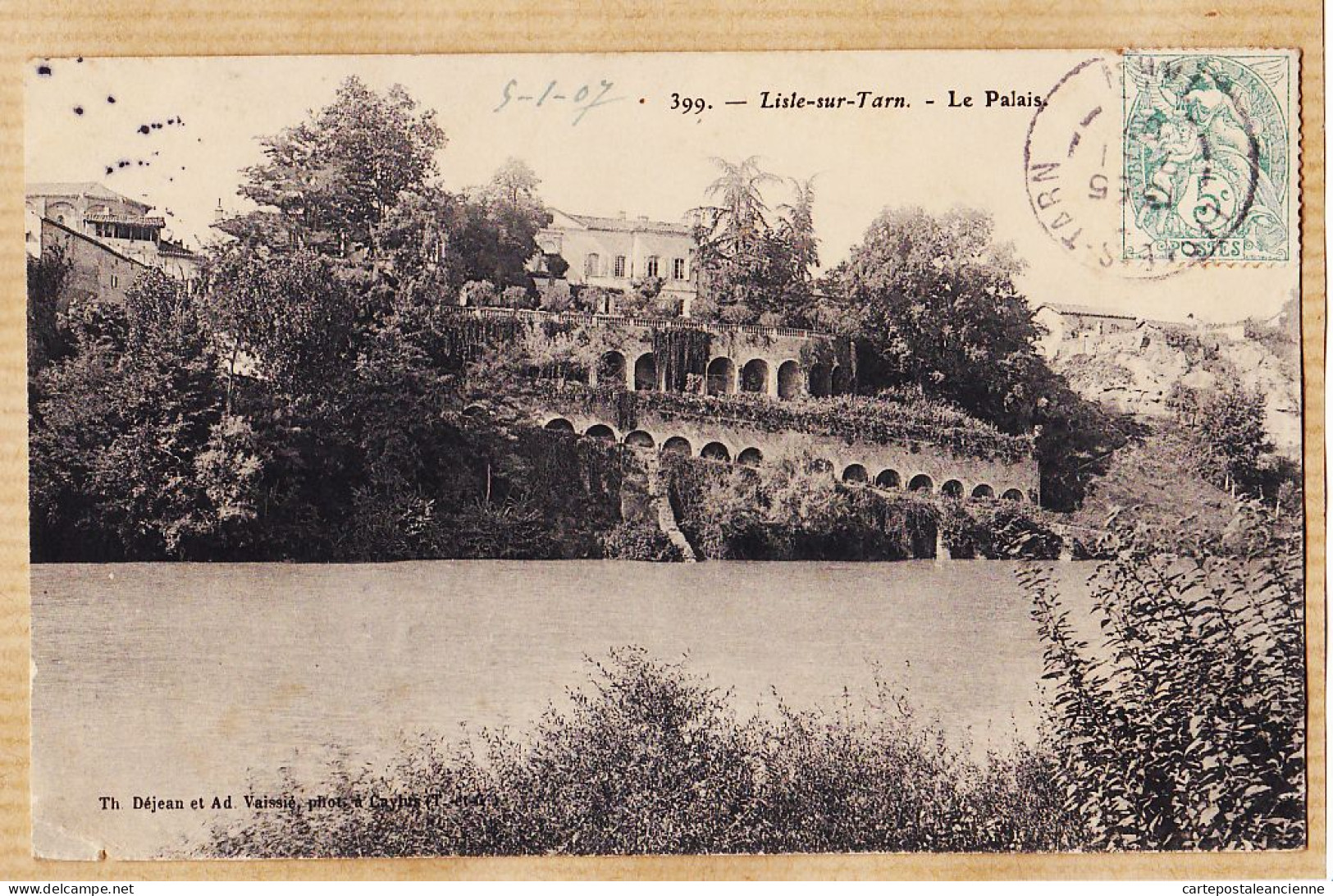 10216 ● LISLE-sur-TARN Le Palais 1907 à Capitaine VENARD 59e Régiment Infanterie Foix- DEJEAN Photo VAISSIE Caylus - Lisle Sur Tarn