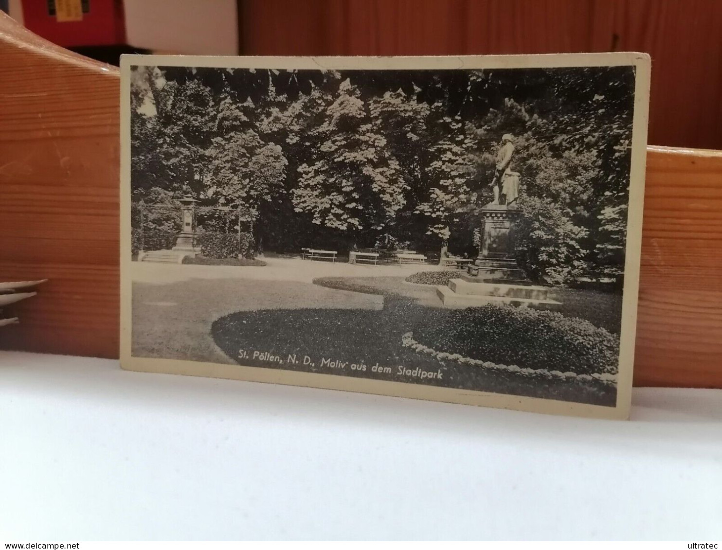 AK "ST. PÖLTEN 1941 NIEDERDONAU PARTIE IM STADTPARK" SCHÖNE ALTE POSTKARTE VINTAGE ANTIK ANSICHTSKARTE TOP ZEITDOKUMENT - St. Pölten