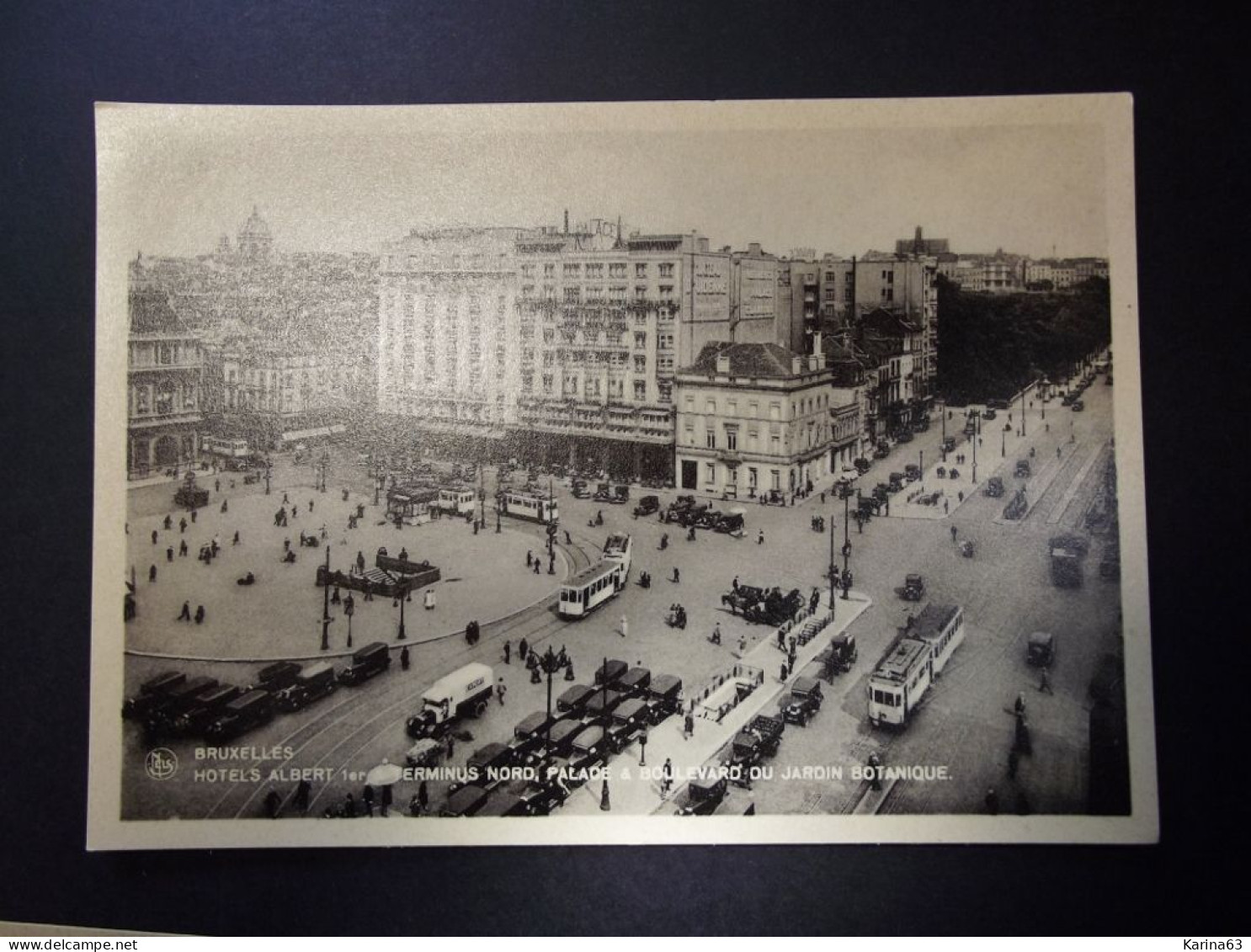 België - Belgique - Brussel  CPA  Hotel Albert Terminus Nord Palace Boulevard Du Jardin Botanique - Vue Prise En Avion . - Plätze