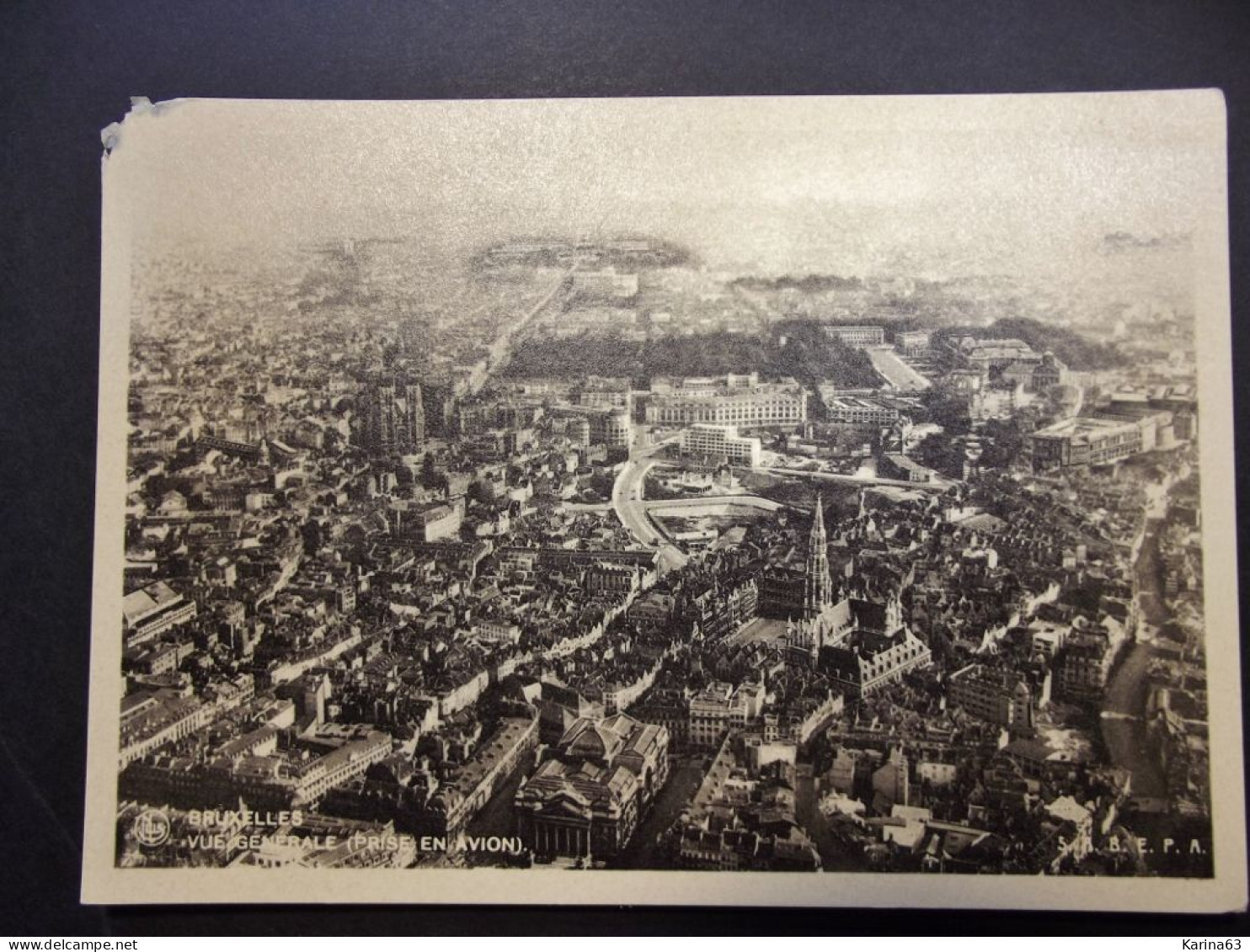 België - Belgique - Brussel  CPA  Hotel Albert Terminus Nord Palace Boulevard Du Jardin Botanique - Vue Prise En Avion . - Plazas