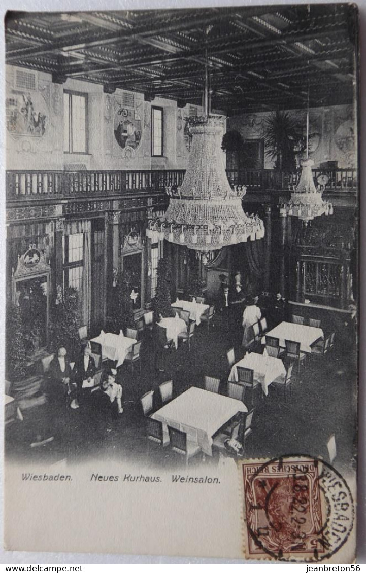 Wiesbaden Neues Kurhaus- Weinsalon - CPA 1922 - Wiesbaden