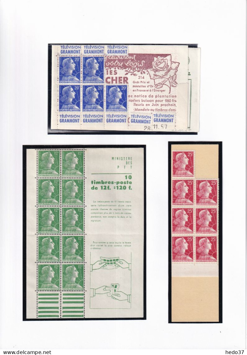 France Timbres D'usage Courant - Période 1955/1962 - Neuf ** Sans Charnière - TB - 1955-1961 Marianne De Muller