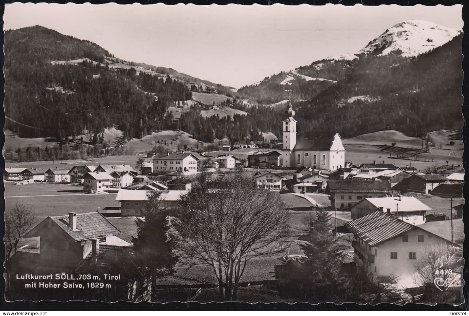 Austria - 6306 Söll - Am Wilden Kaiser - Alte Ortsansicht Mit Kirche - Hohe Salve - Nice Stamp - Kufstein