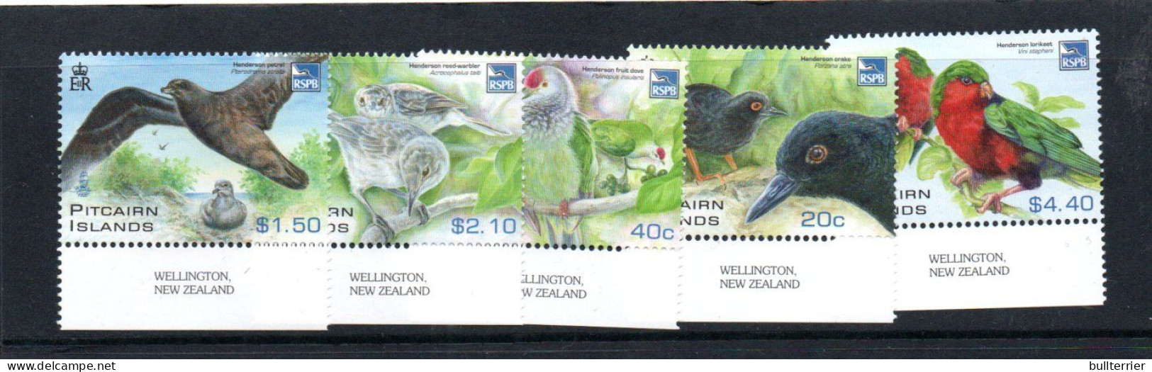 BIRDS -Pitcairn Islands - 2011- Henderson IslandRSPB Birds Set Of 5 Mint Never Hinged, SG Cat £15.25 - Piccioni & Colombe