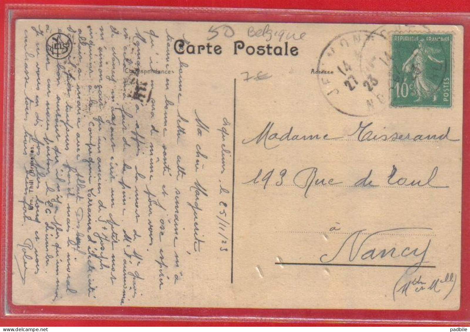 Carte Postale Belgique  Requelinnes  Ats Et Métiers  Ajustage 1er Année  Très Beau Plan - Erquelinnes