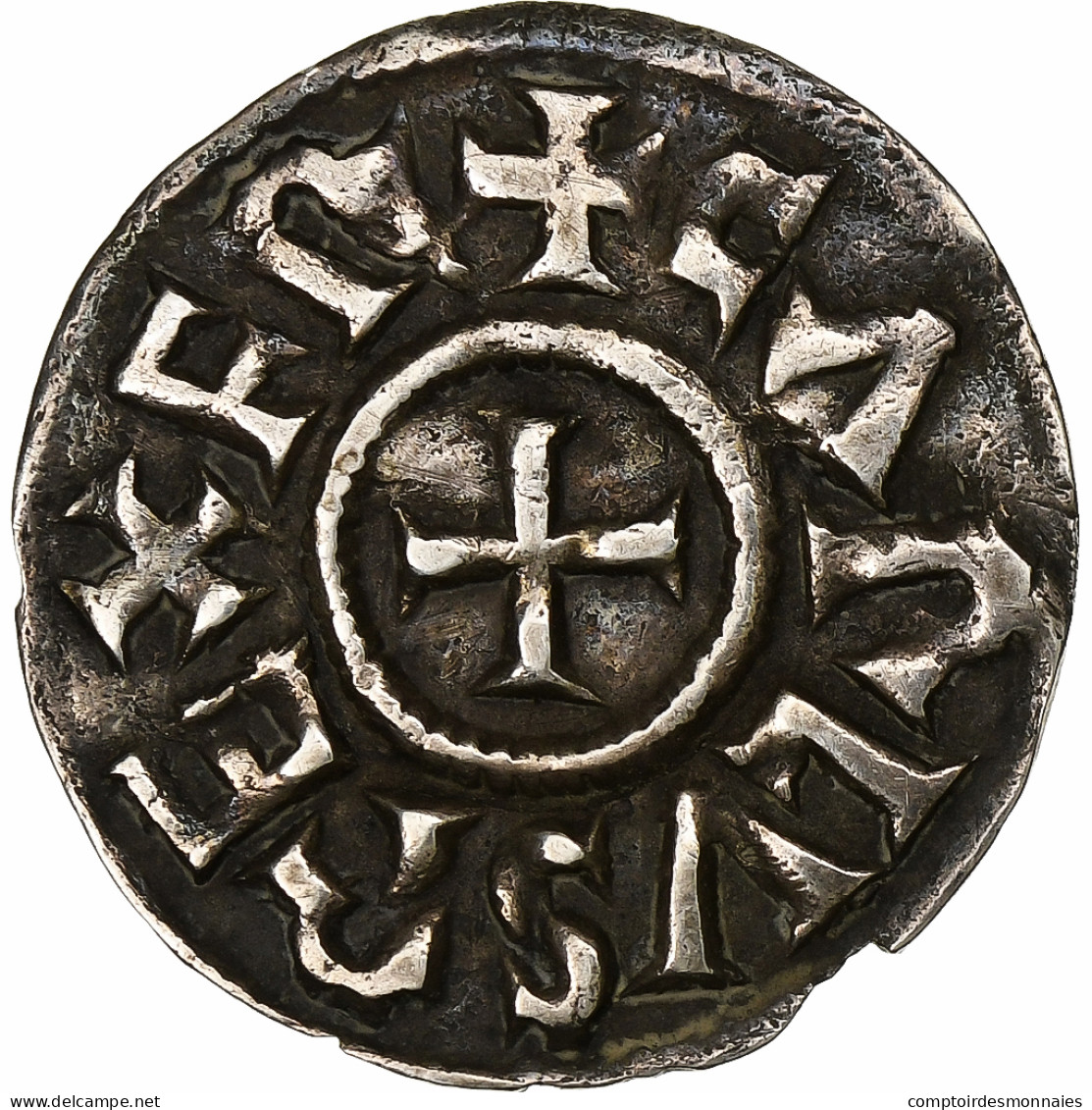 France, Charles II Le Chauve, Denier, Ca. 840-864, Melle, Argent, TTB+ - Autres & Non Classés