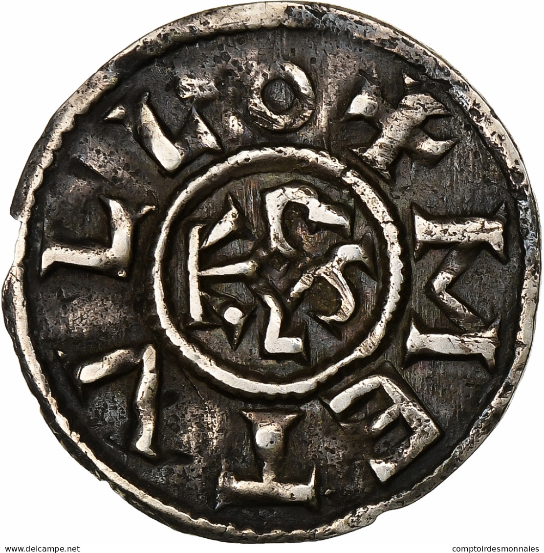 France, Charles II Le Chauve, Denier, Ca. 840-864, Melle, Argent, TTB+ - Sonstige & Ohne Zuordnung